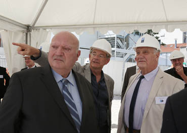 Michel Rémon & Associés - Pose de la première pierre de la station de pompage de Puteaux