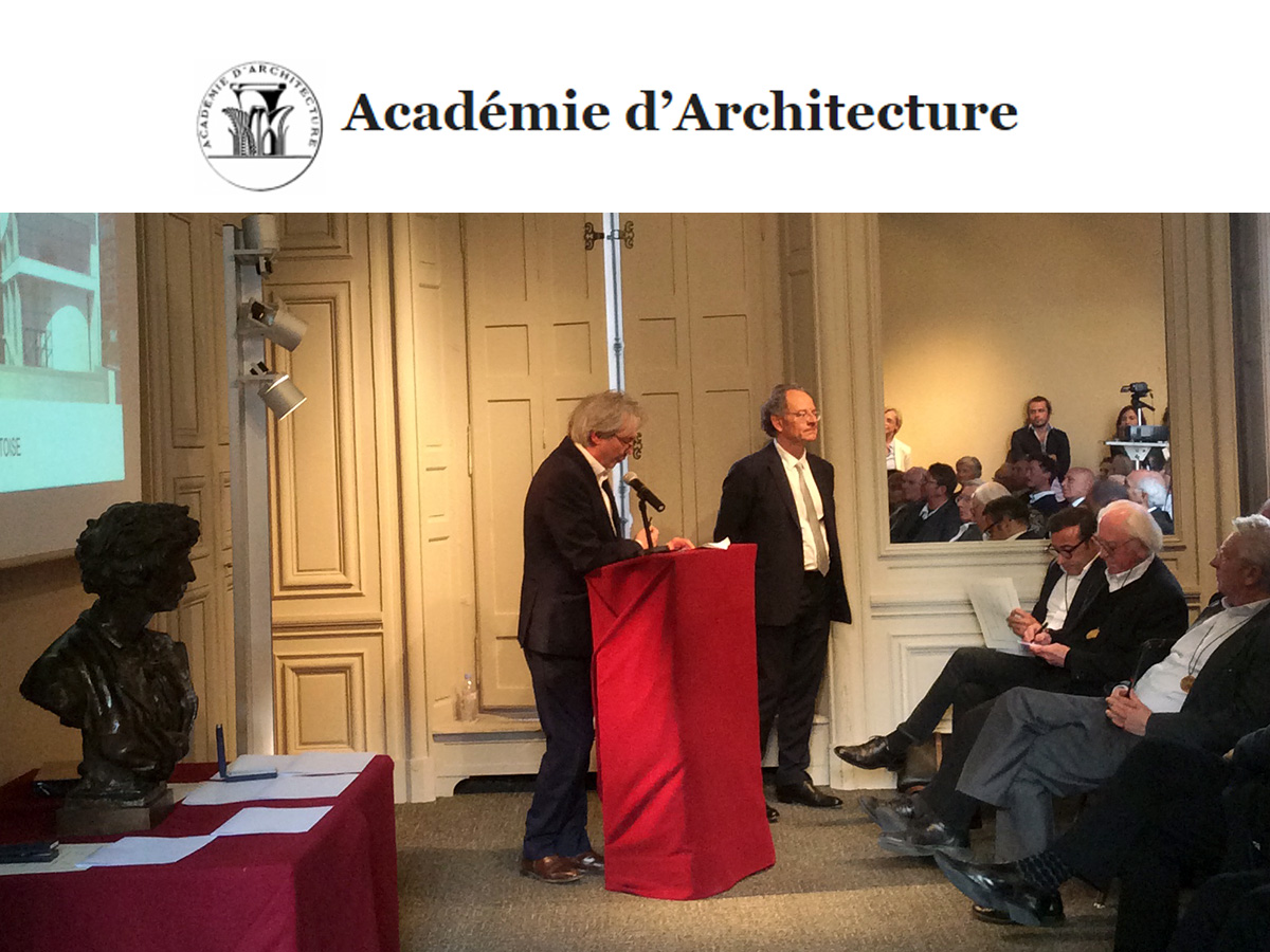 Michel Rémon & Associés - Michel Rémon seen by Bernard Desmoulin at the Academy of Architecture